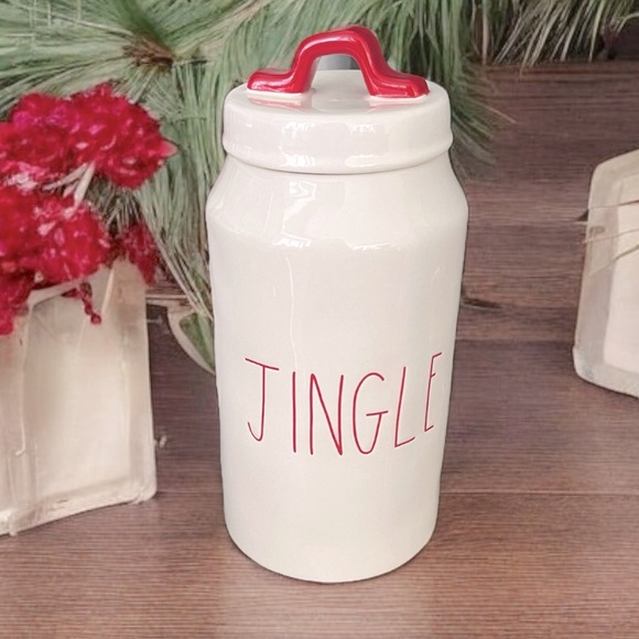 NEW Rae Dunn JINGLE Ceramic Large Canister - Picture 8 of 8